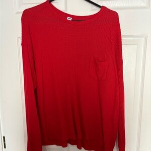 Old Navy Bright Red Knit Sweater